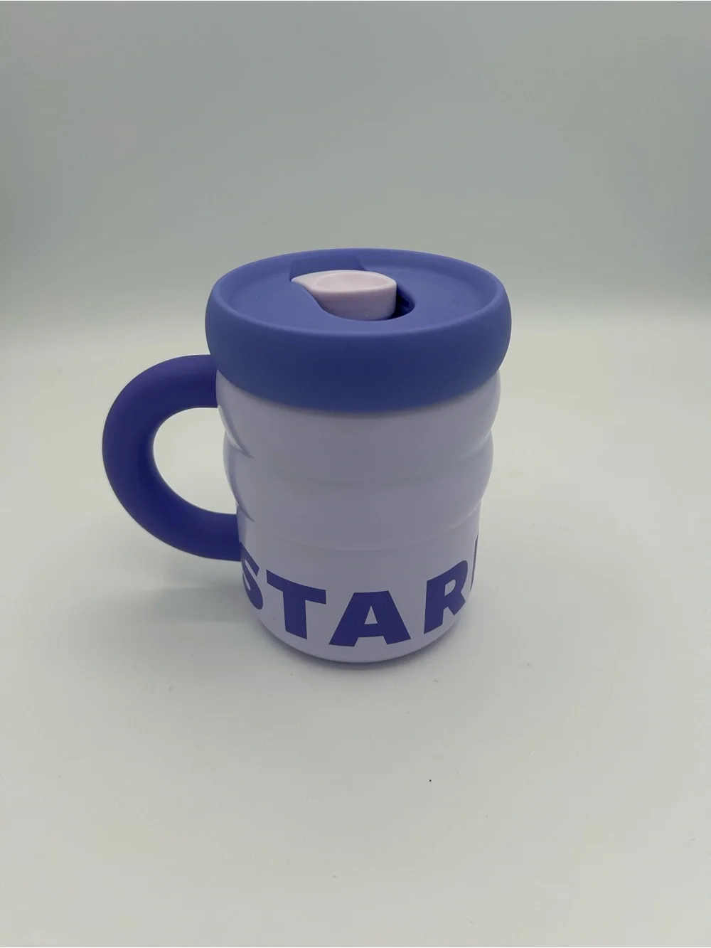 Starbucks Lavender Purple Ripple Stainless Steel Travel Mug  Matcha 12 oz NEW